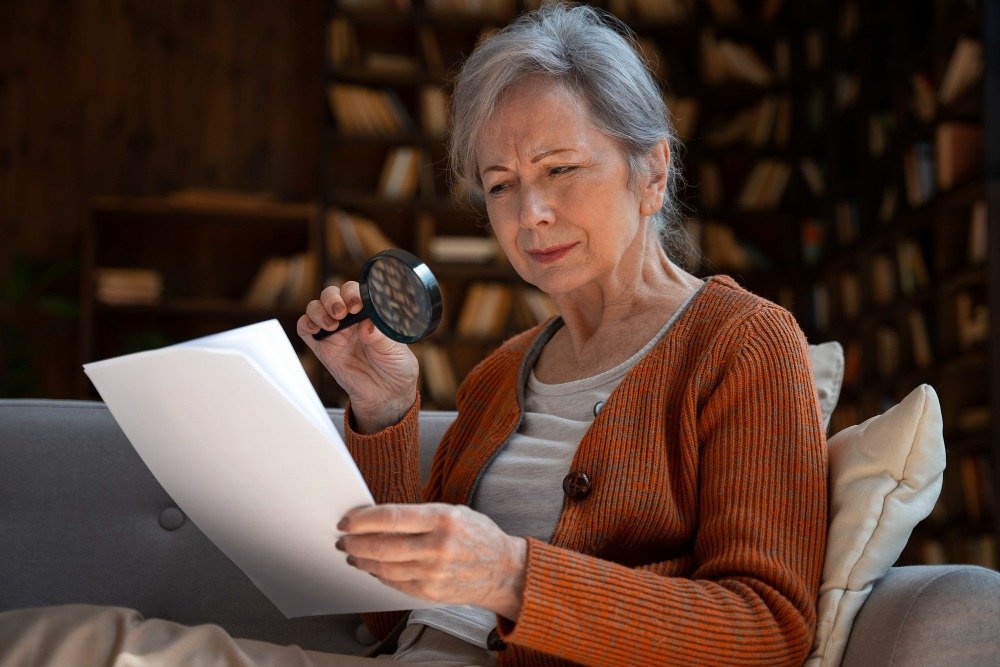 Advisor supporting a senior widow with tax planning